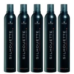 5x Schwarzkopf Silhouette Super Hold Mousse 500ml